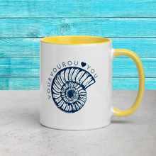 Load image into Gallery viewer, Vourvourou Mug Yellow, Greece, Chalkidiki, Halkidiki, Aegean sea
