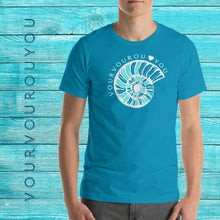 Load image into Gallery viewer, Vourvourou Aqua 100% Cotton T-Shirt. Men&#39;s summer t-shirt. Women&#39;s summer t-shirt. Greek Sommer 2021 collection.
