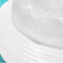 Load image into Gallery viewer, Vourvourou White Bucket Hat
