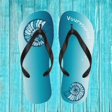 Load image into Gallery viewer, Vourvourou Flip-Flops Azure, Greece, Chalkidiki, Halkidiki, Aegean sea
